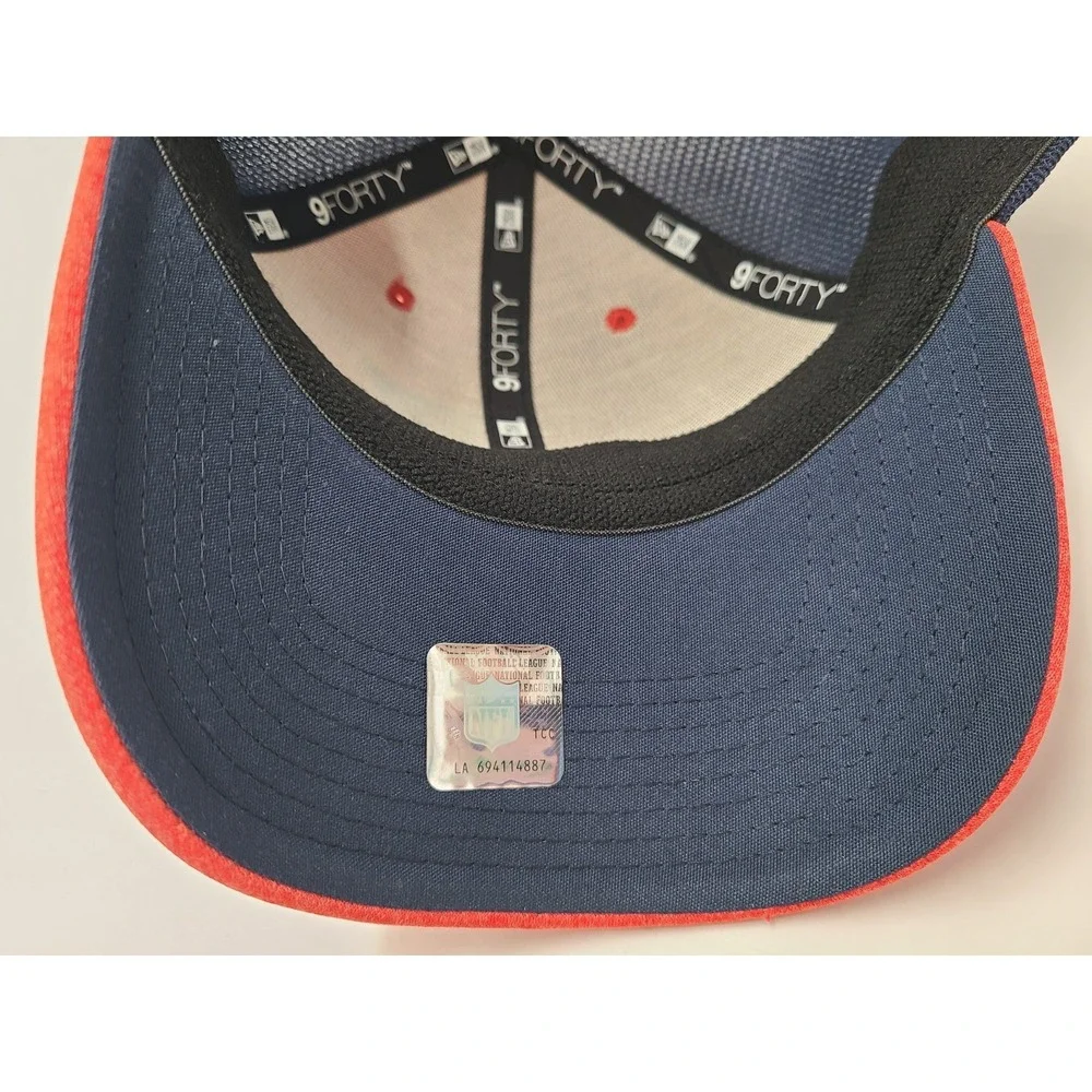 New England Patriots New Era 9Forty Mesh Snapback Hat Cap NFL Football Red‎ Blue
